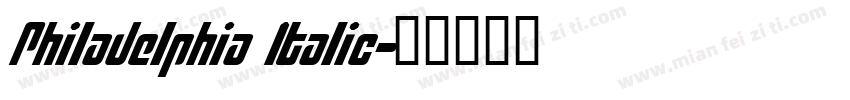 Philadelphia Italic字体转换